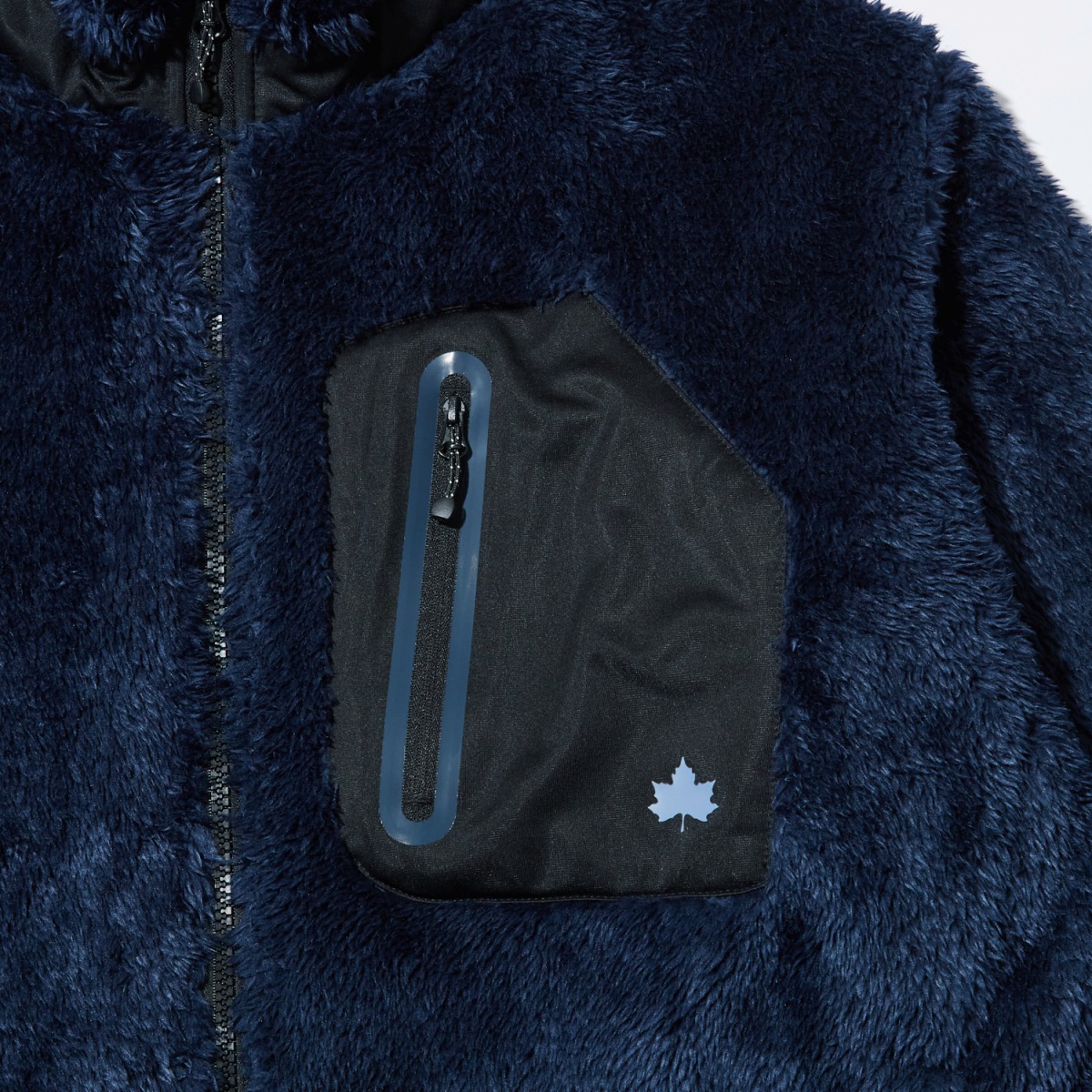 アルミプリント裏地付きボアブルゾン アウター