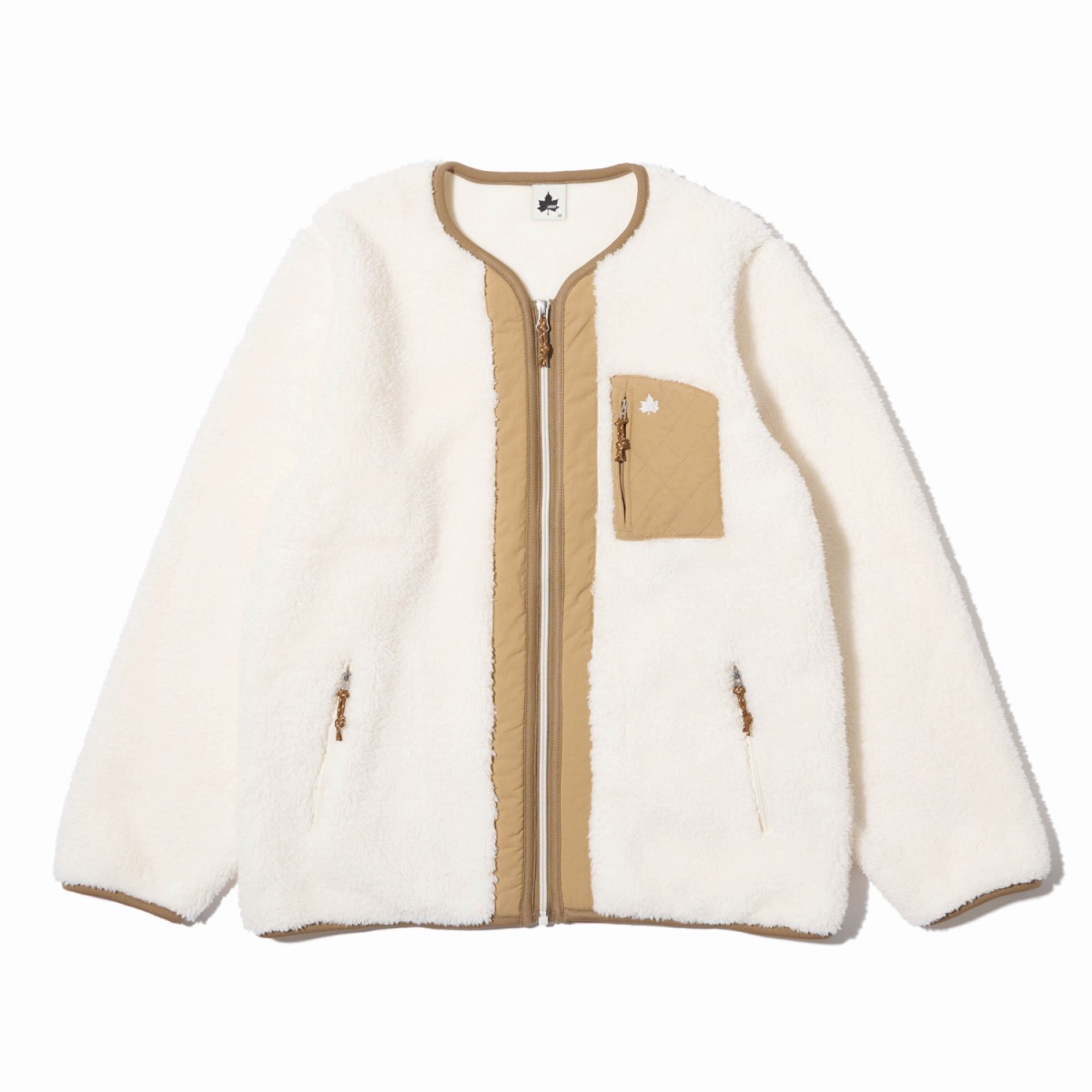 モコモコソフトノーカラージャケット アウター