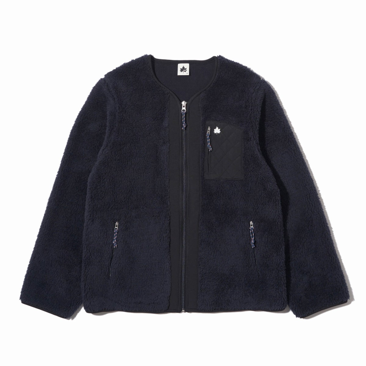 モコモコソフトノーカラージャケット アウター