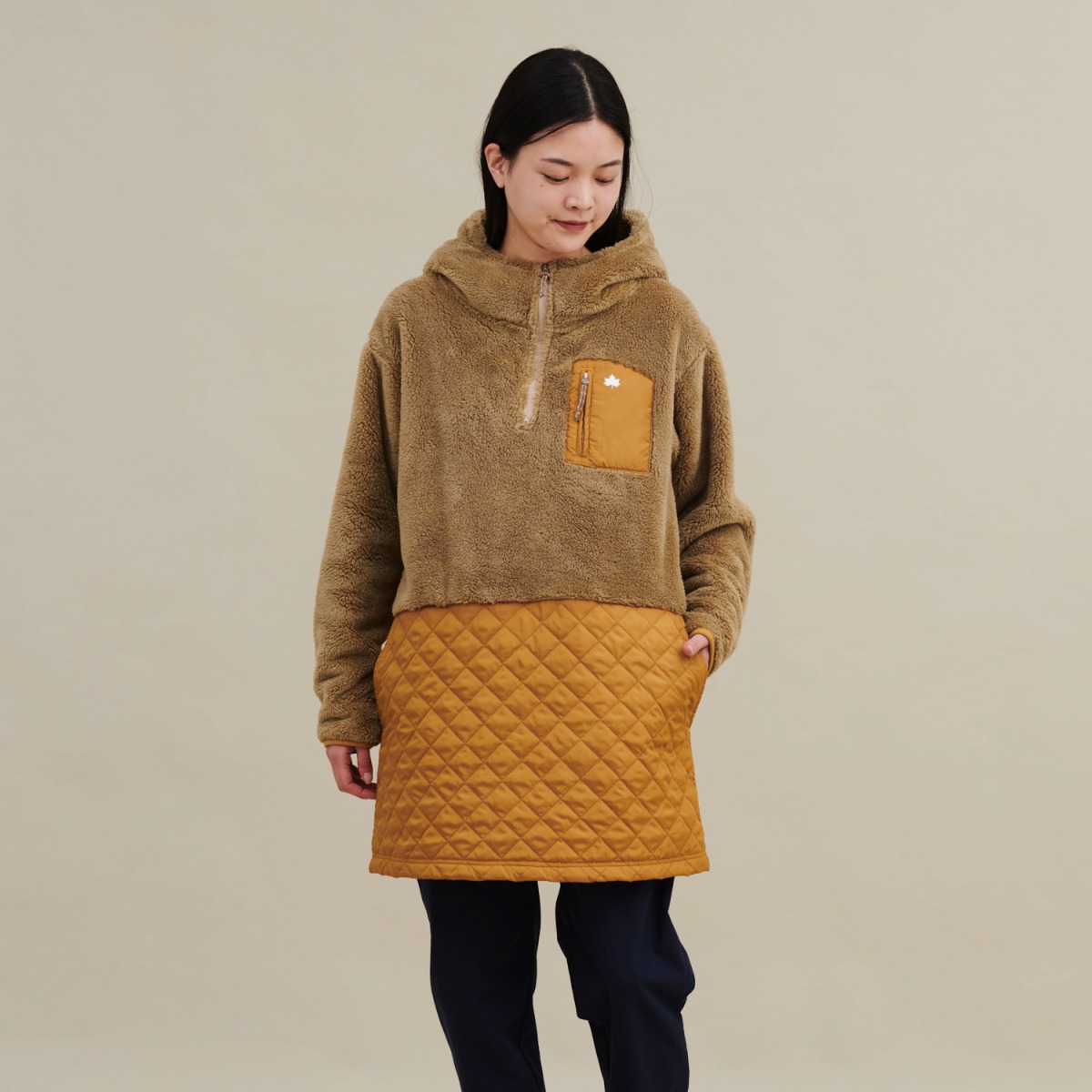 モコモコ×キルトドッキングワンピース ワンピース