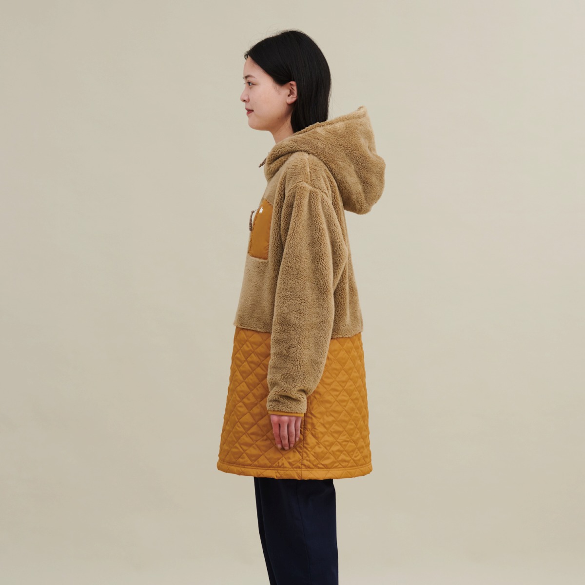 モコモコ×キルトドッキングワンピース ワンピース