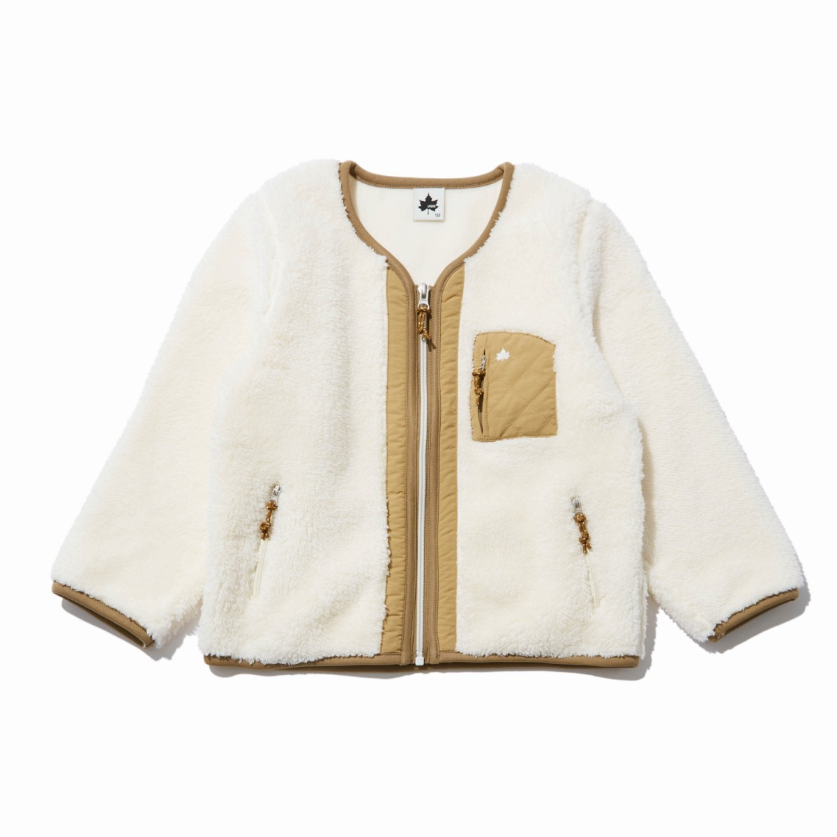 モコモコソフトノーカラージャケット アウター