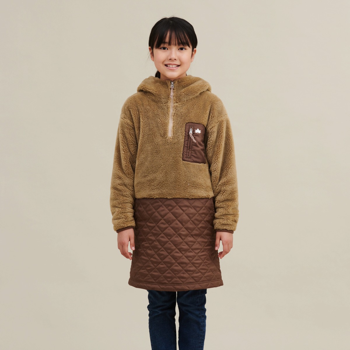 モコモコ×キルトドッキングワンピース ワンピース