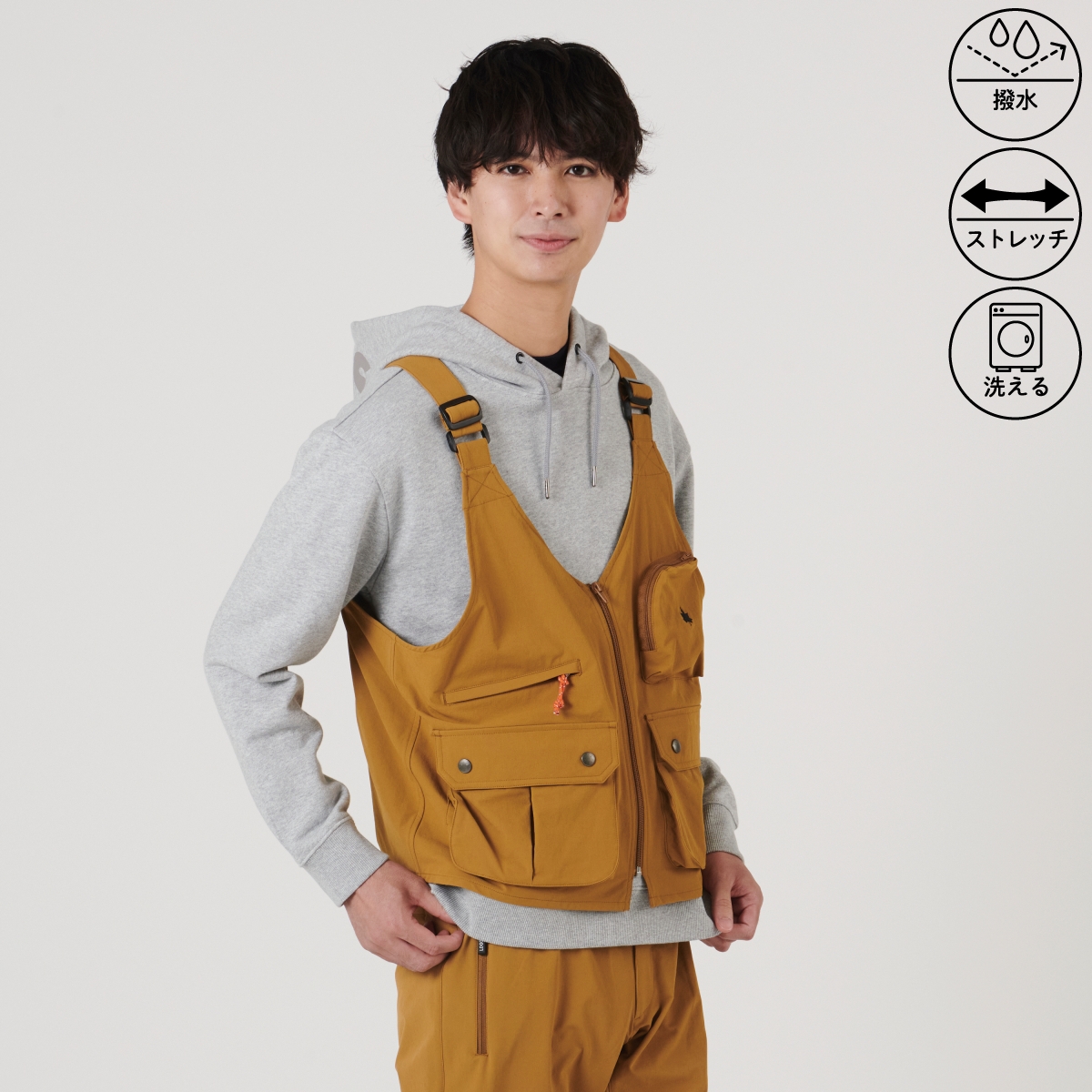 身長：183cm　着用サイズ：L