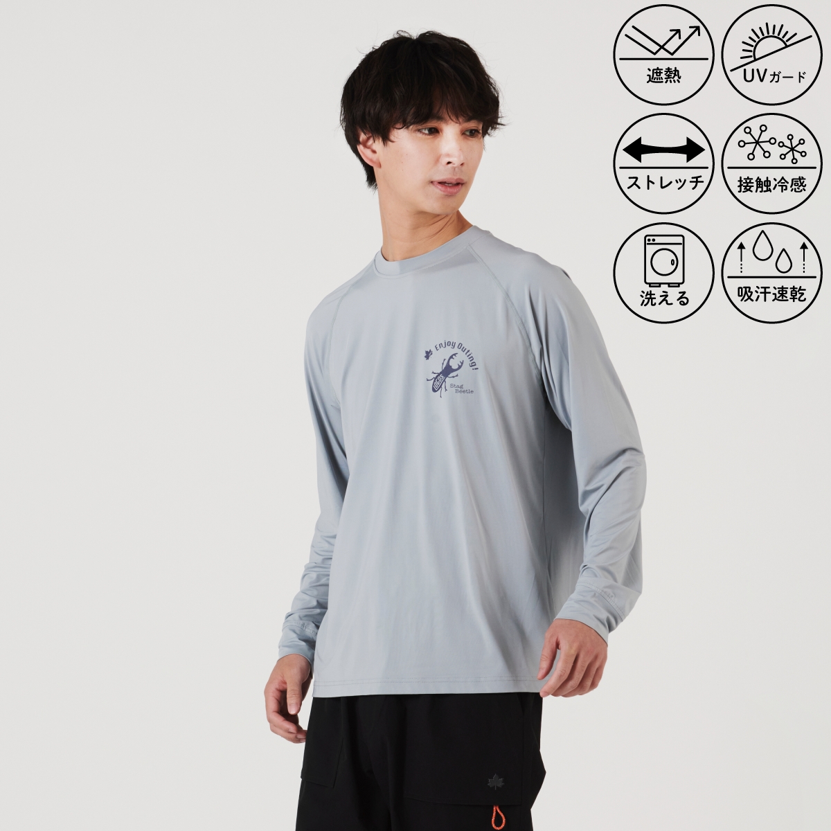 身長：183cm　着用サイズ：L