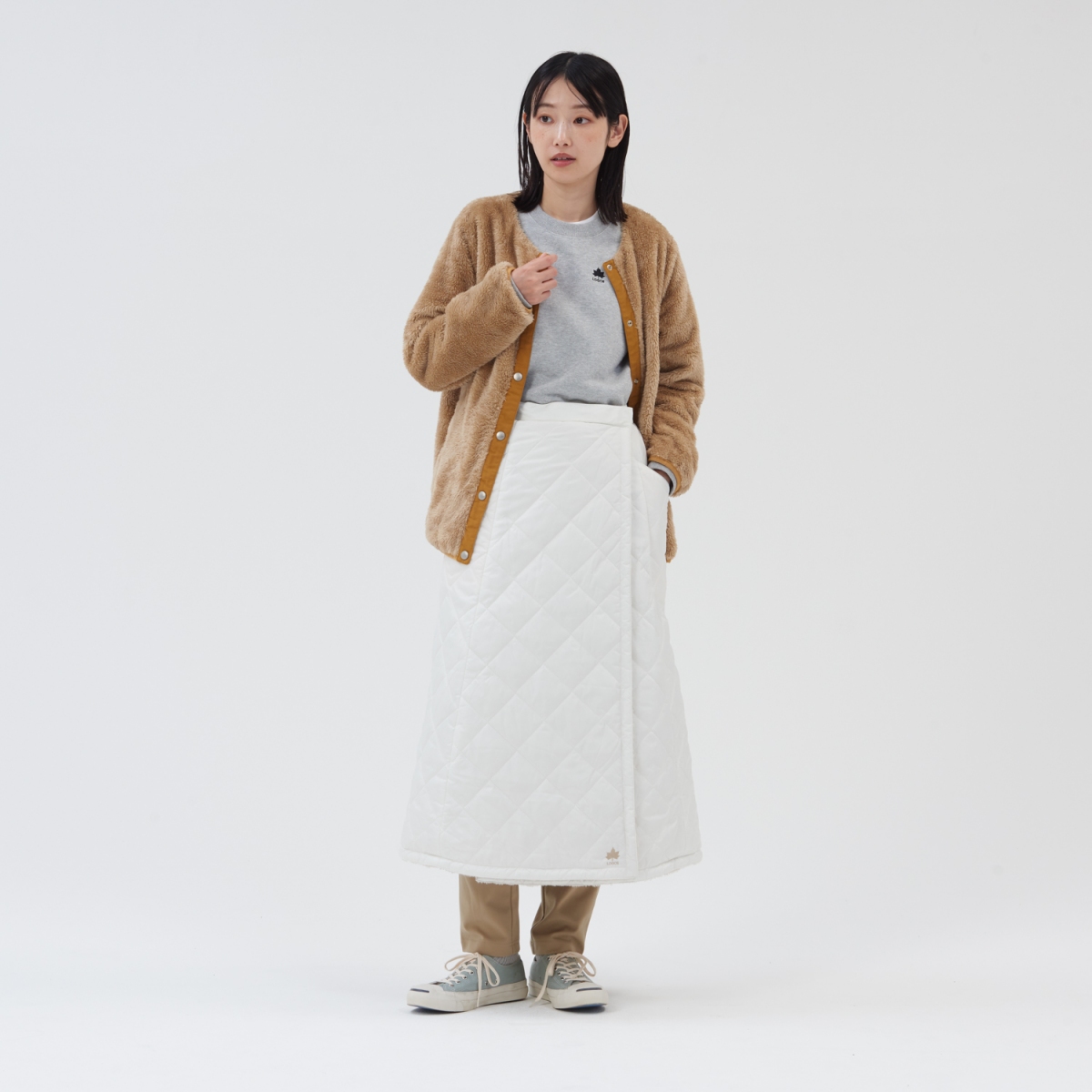 ラップアラウンドロングスカート ボトムス