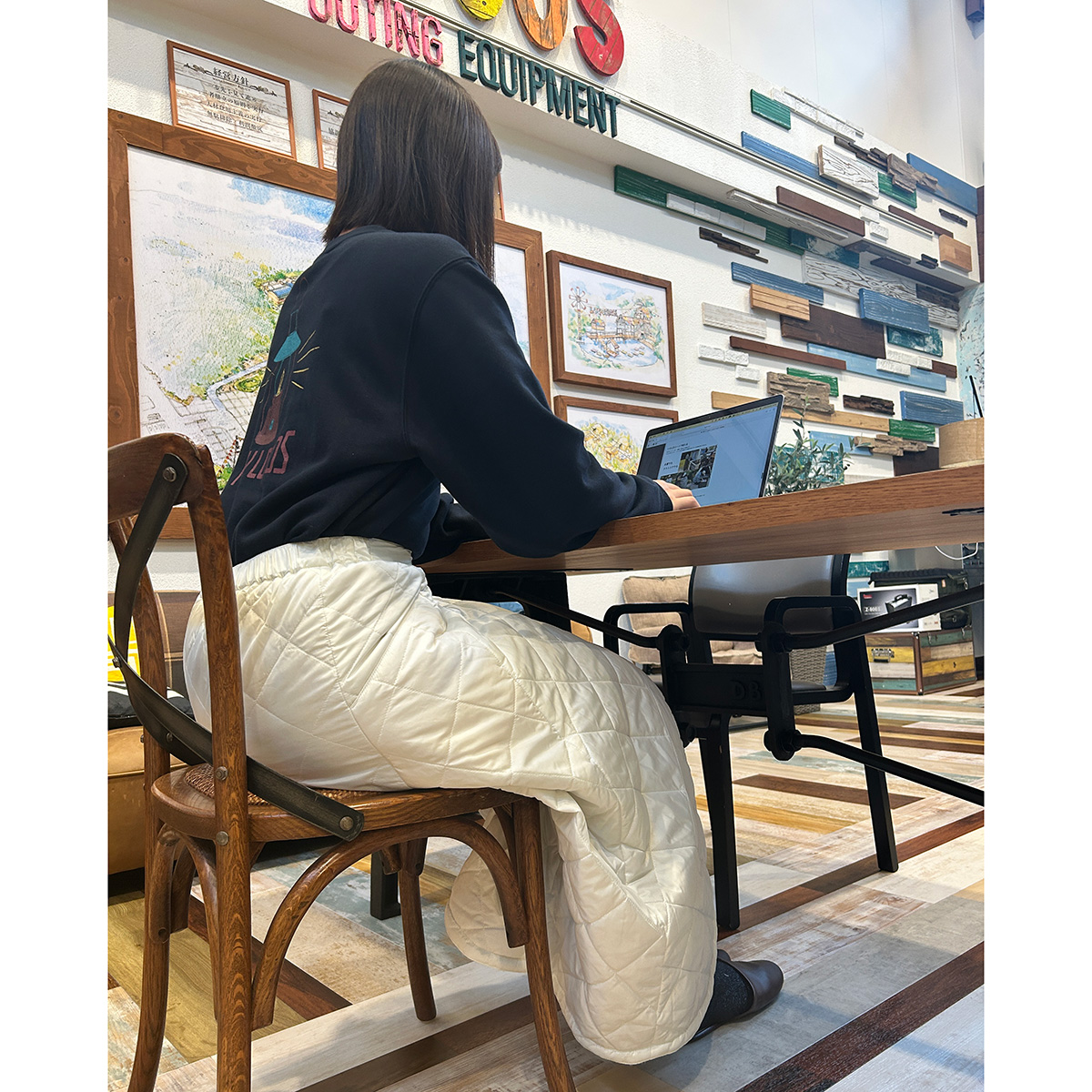 ラップアラウンドロングスカート ボトムス