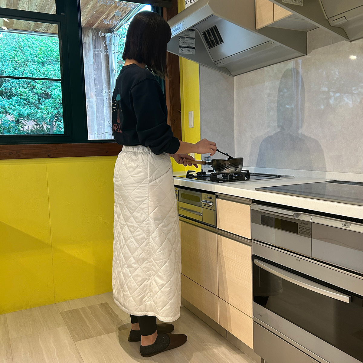 ラップアラウンドロングスカート ボトムス