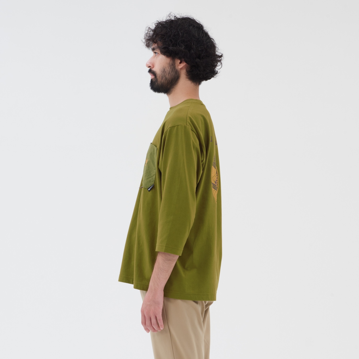 ユグドラシルプリント７分袖Tee トップス