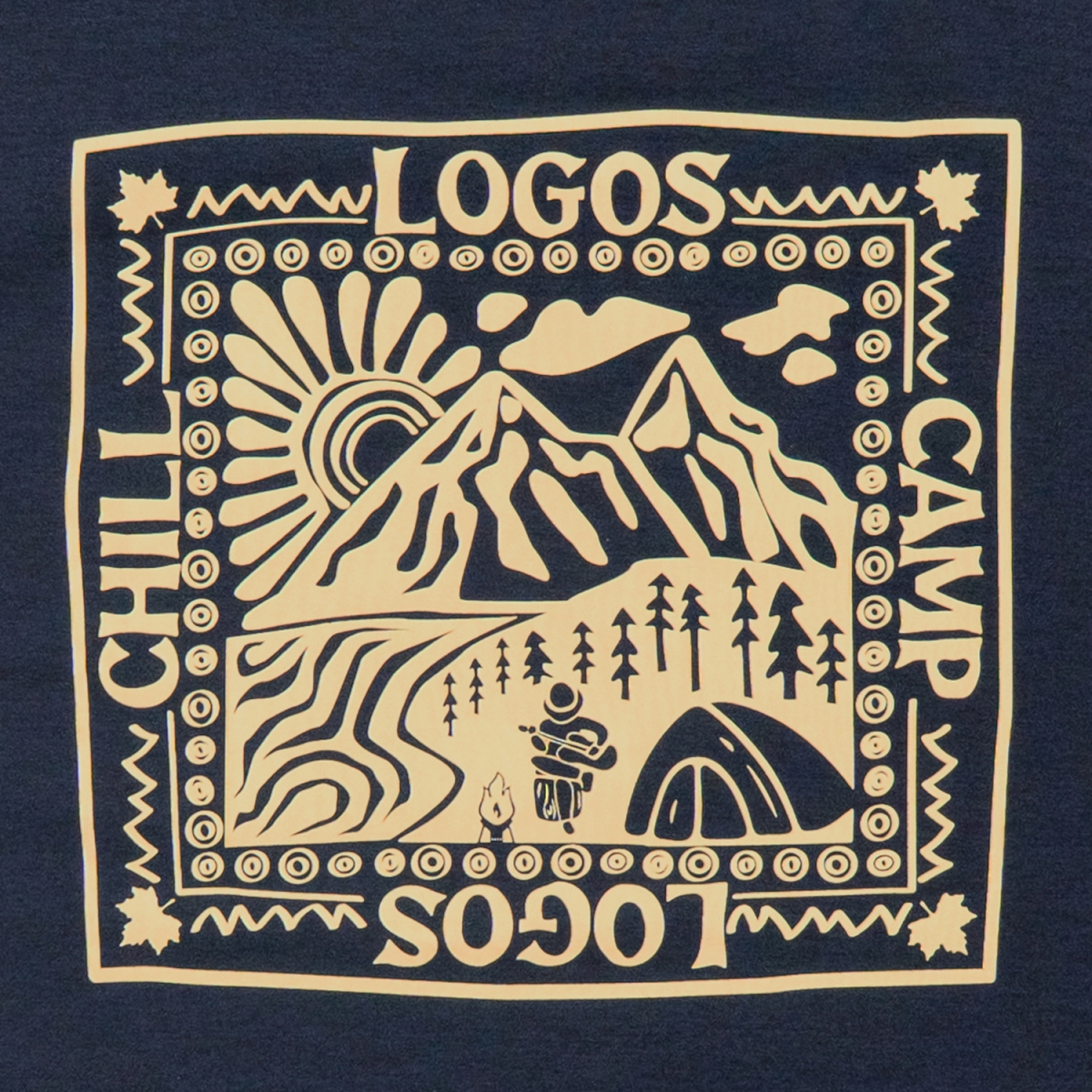 バックプリント　バンダナＴシャツ トップス