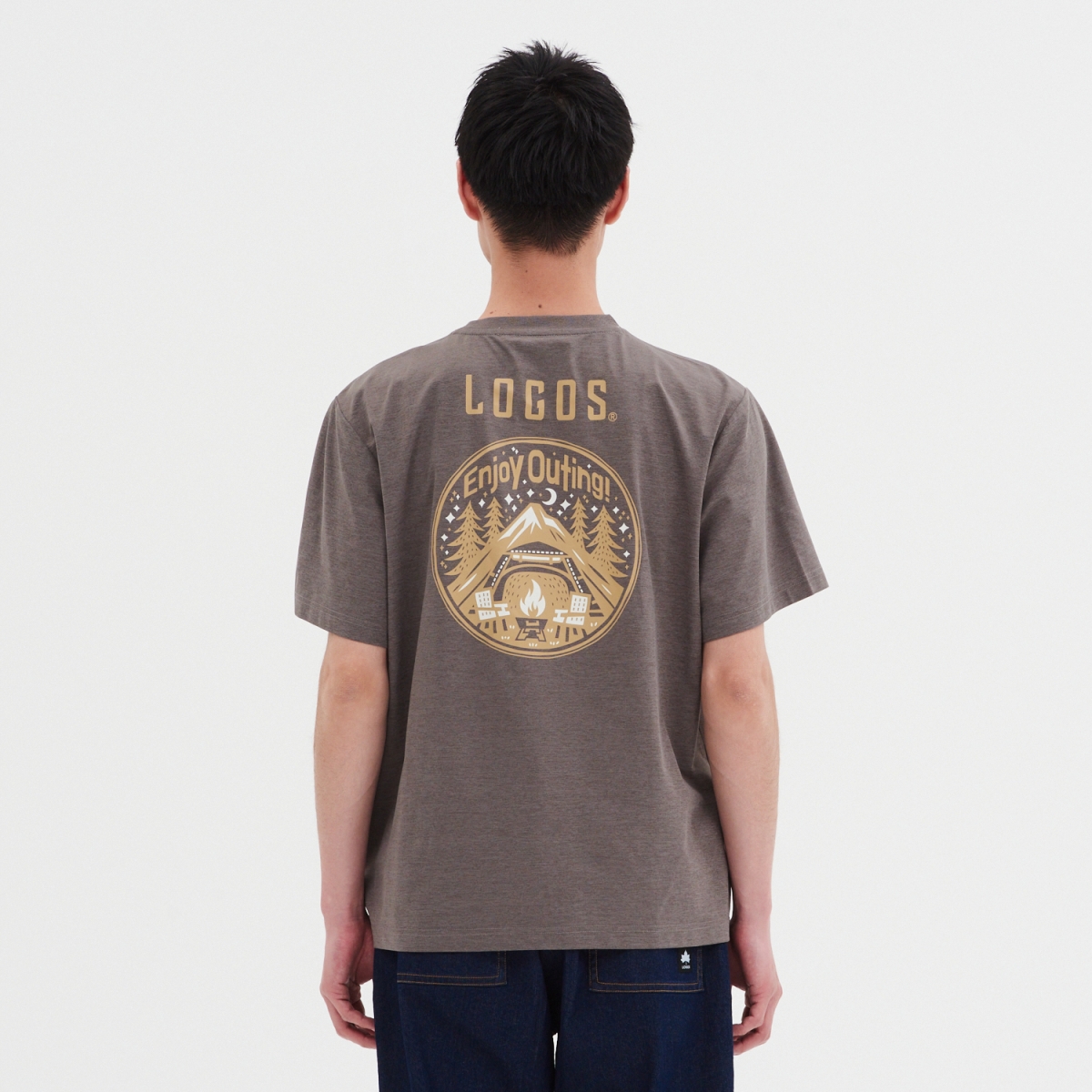 バックプリント　サークルＴシャツ トップス