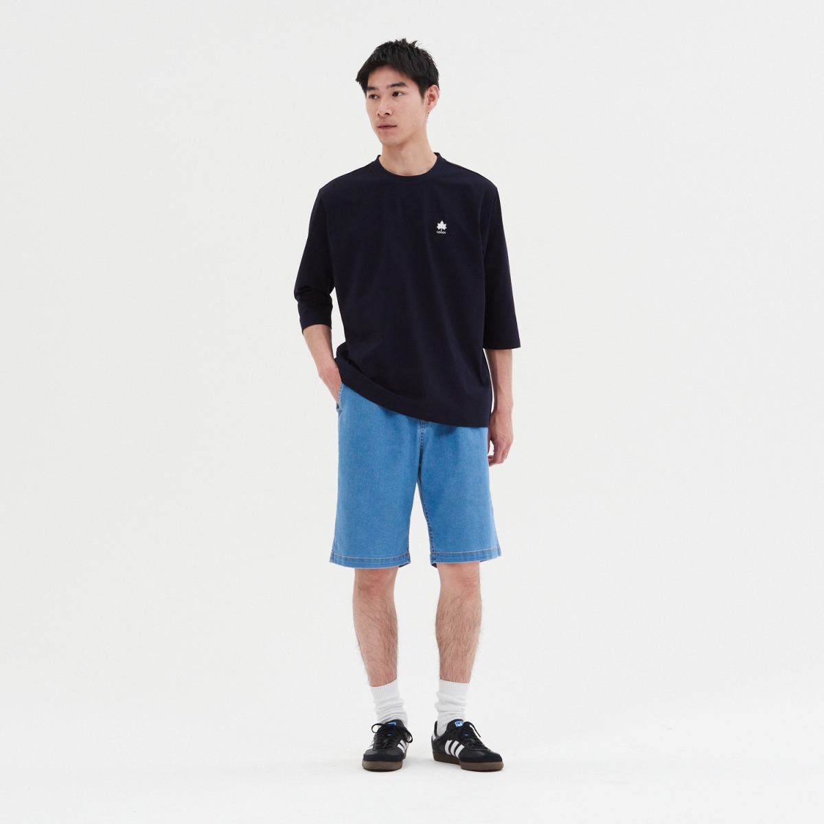 クールタッチ　デニムショートパンツ ボトムス