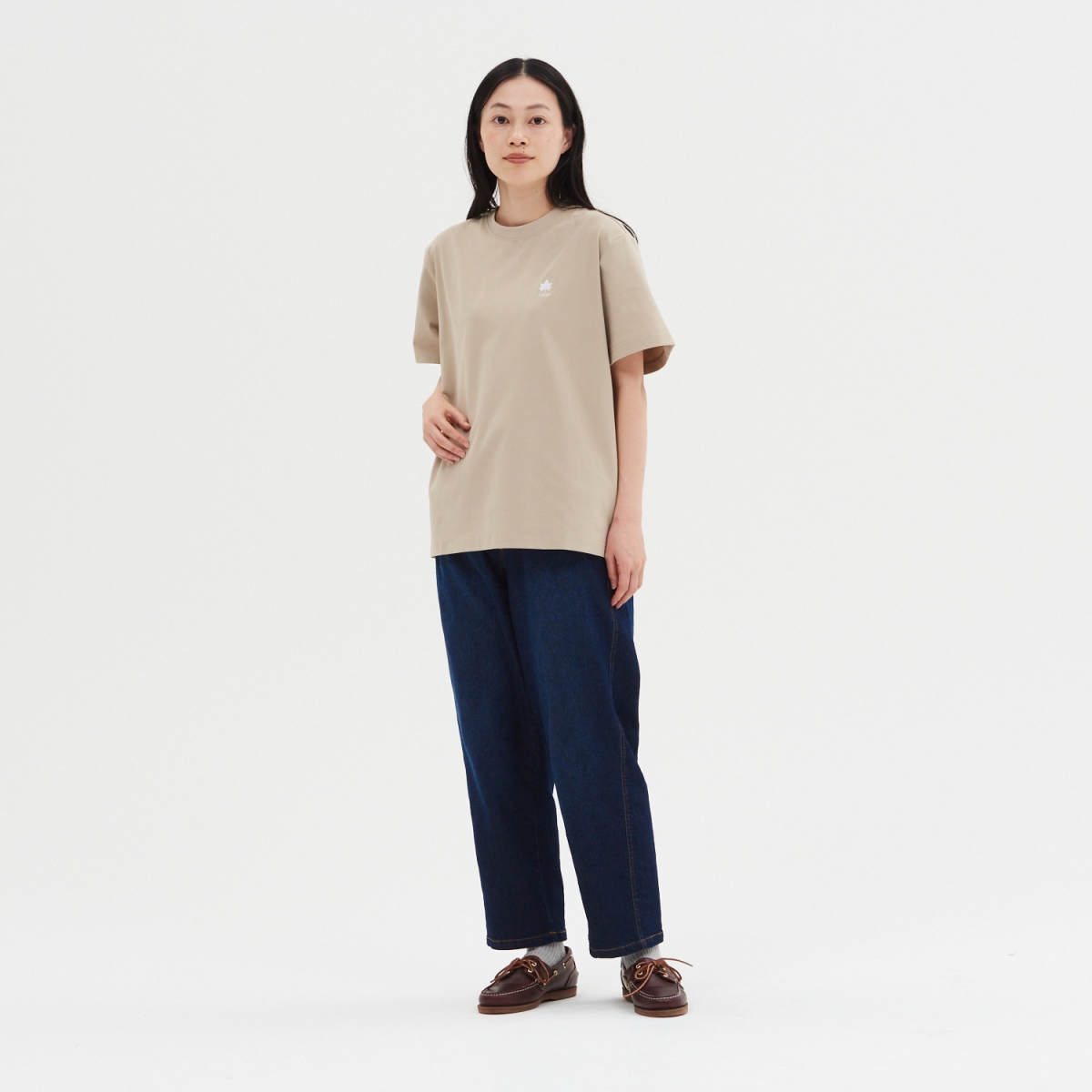 LADIES　リラクシングデニムパンツ ボトムス