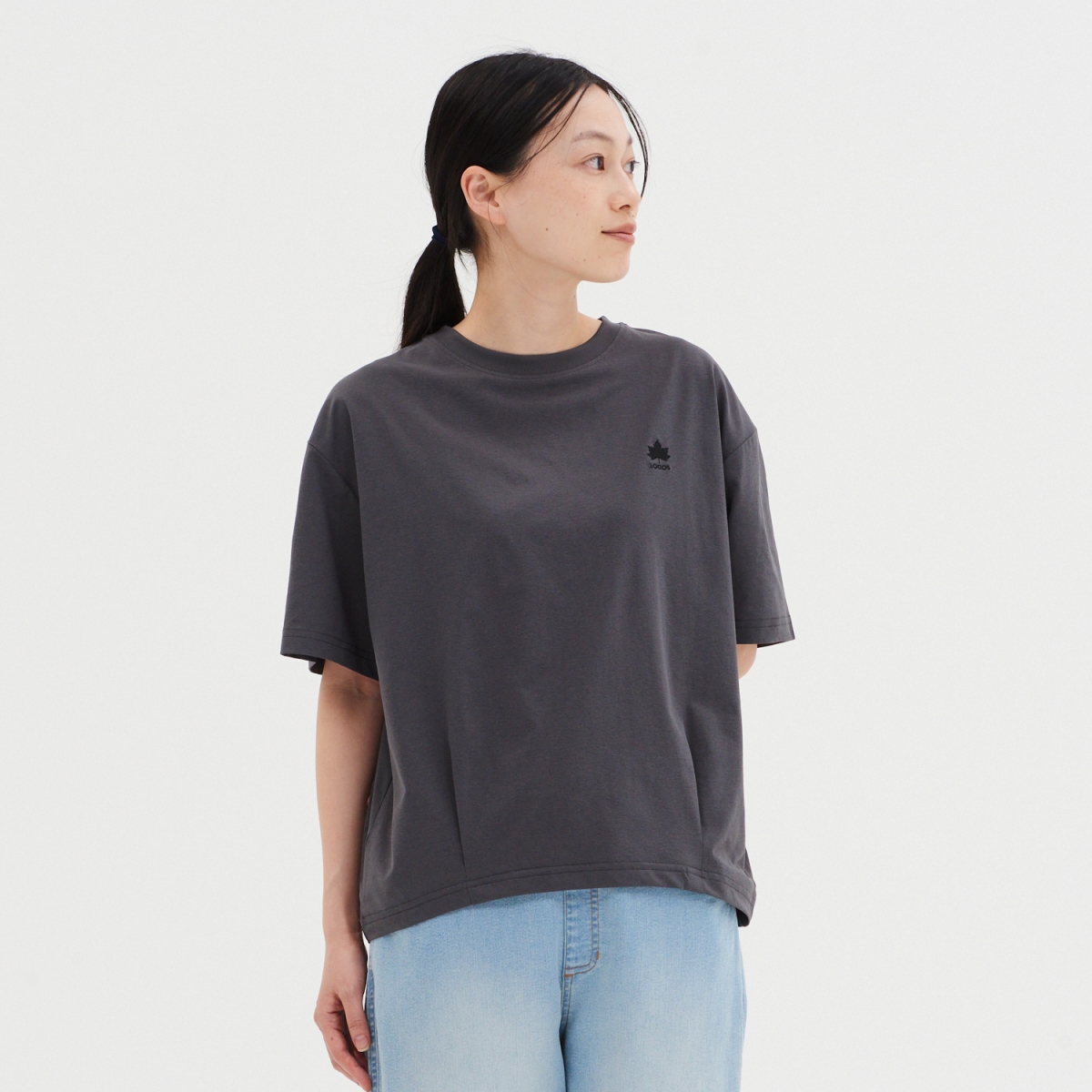 LADIES　コクーンシルエットTシャツ トップス