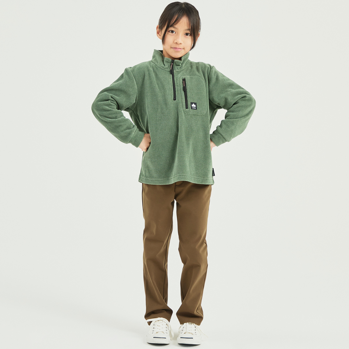 ニードルボーダーハイジップ（Family）KIDS アウター