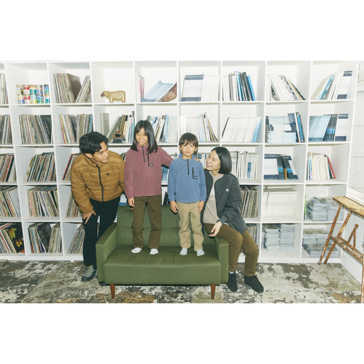 ニードルボーダーハイジップ（Family）KIDS アウター