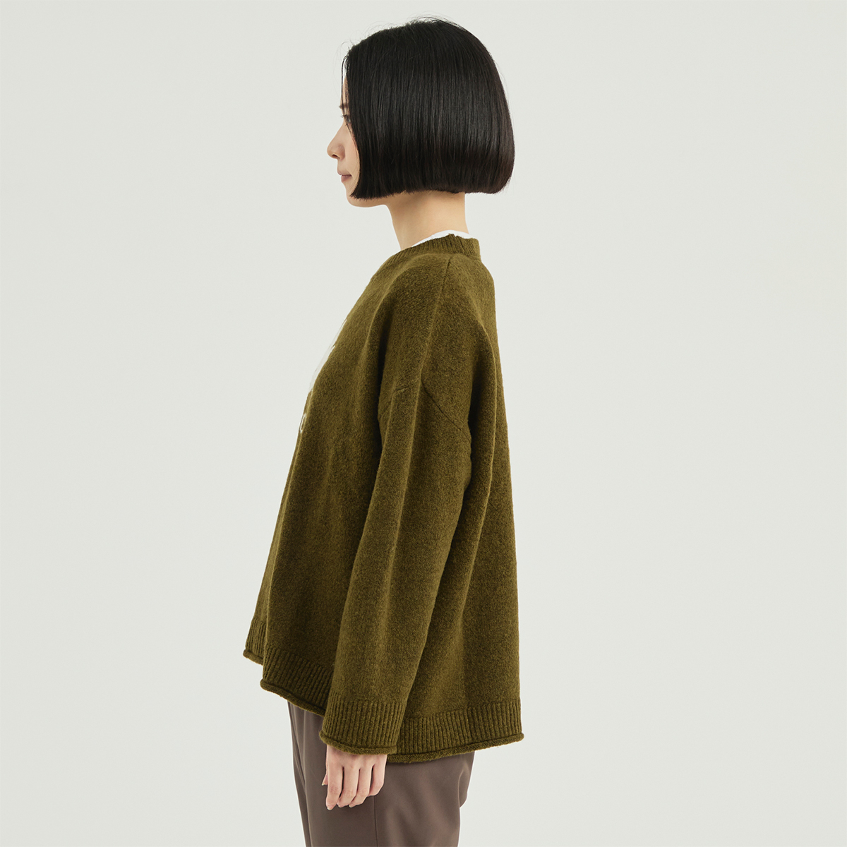 メープルリーフインターシャセーター　LADIES トップス