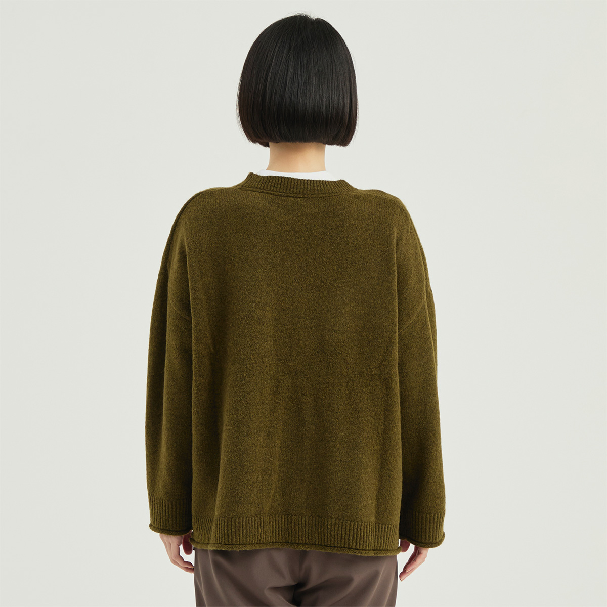 メープルリーフインターシャセーター　LADIES トップス