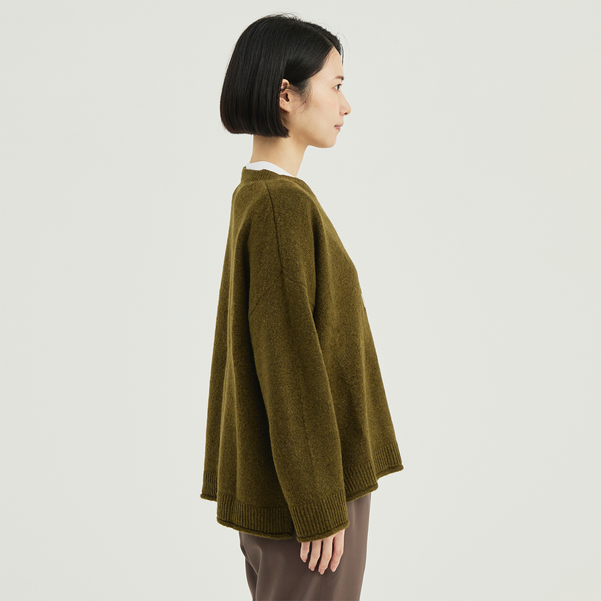 メープルリーフインターシャセーター　LADIES トップス