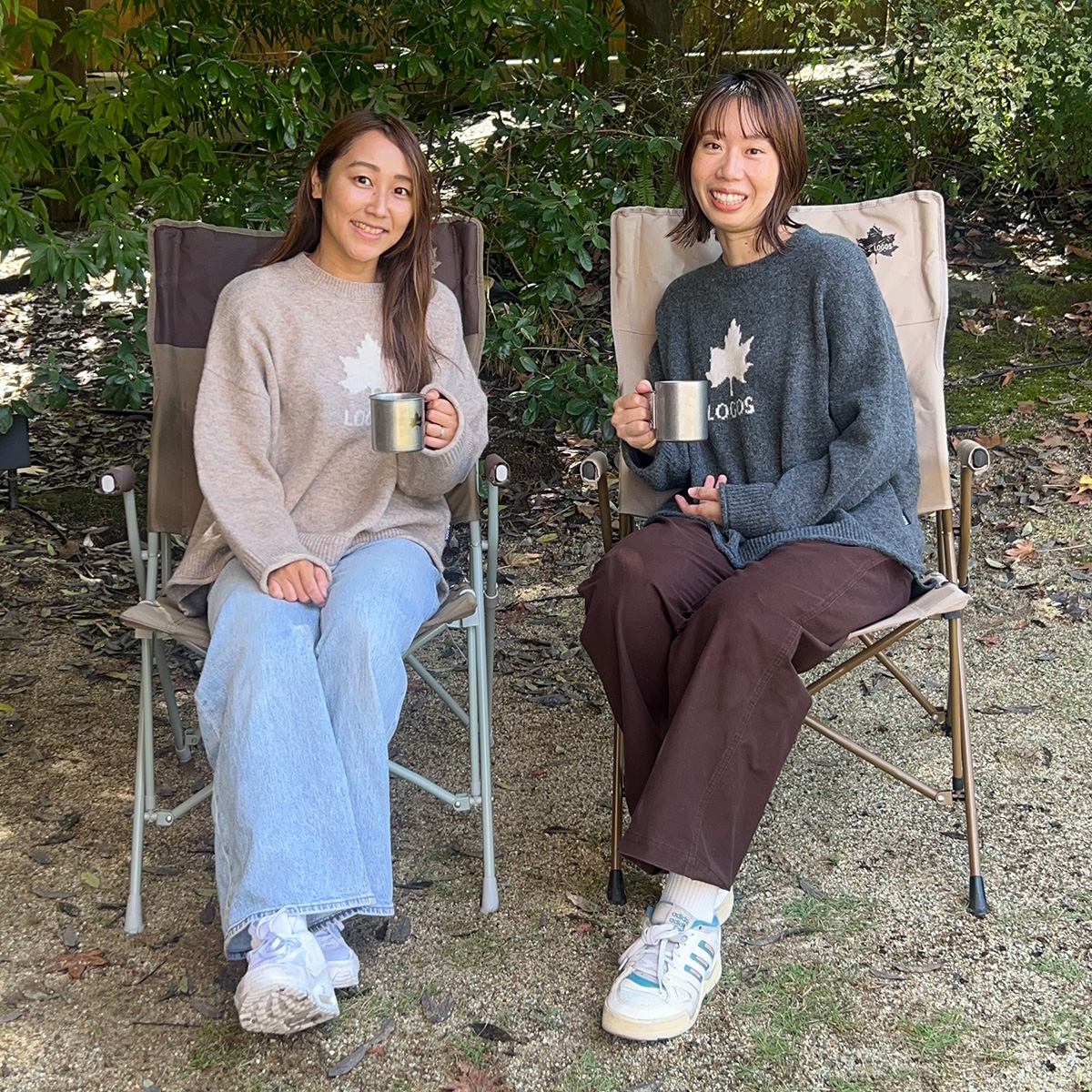 メープルリーフインターシャセーター　LADIES トップス