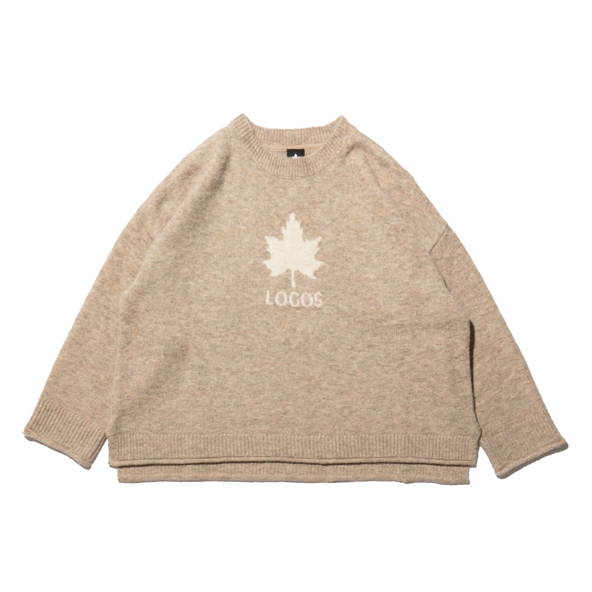 メープルリーフインターシャセーター　LADIES トップス