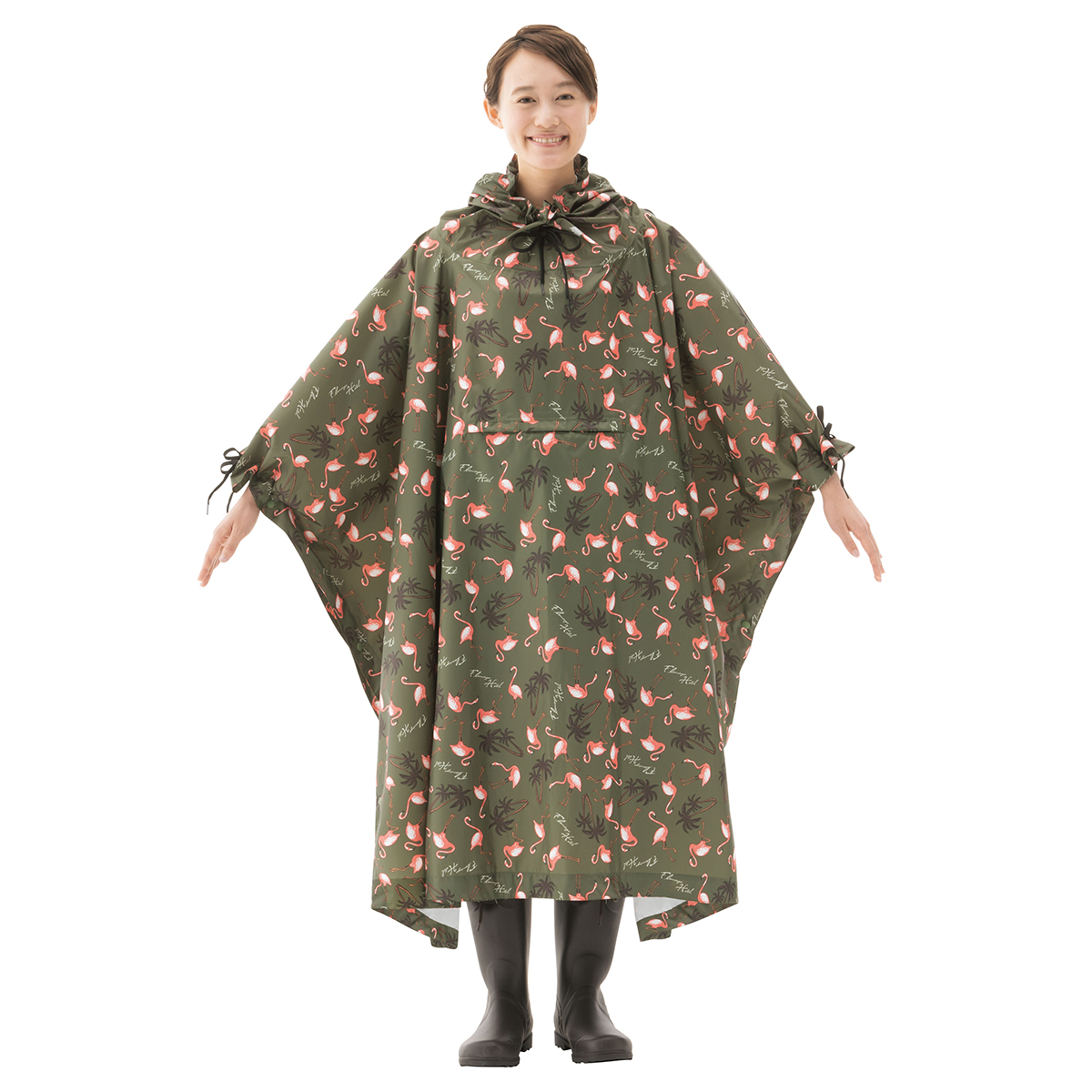 LOGOS Memories Rain Poncho（Flamingo Hotel） 個人レインウエア