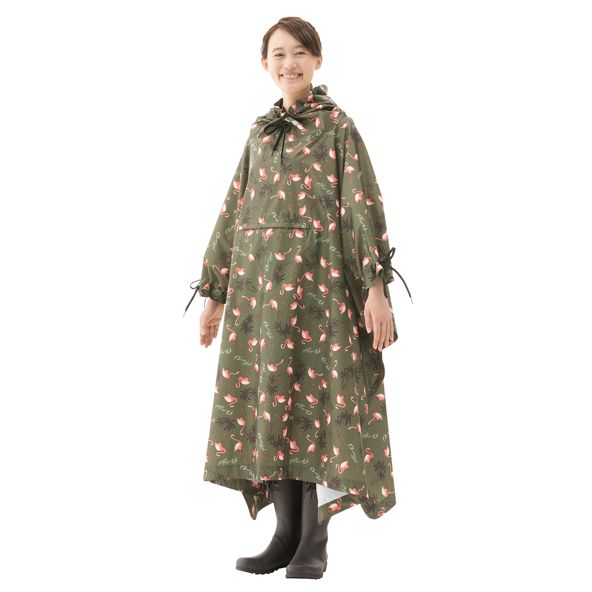 LOGOS Memories Rain Poncho（Flamingo Hotel） 個人レインウエア