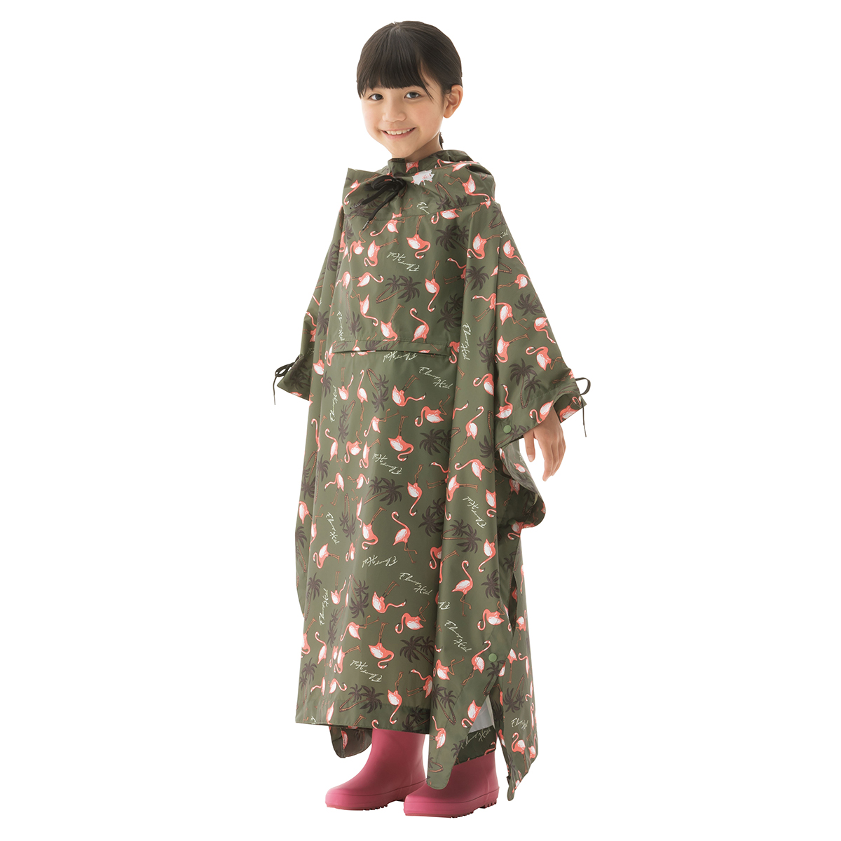 LOGOS Memories Rain Poncho for KIDS（Flamingo Hotel） 個人レインウエア