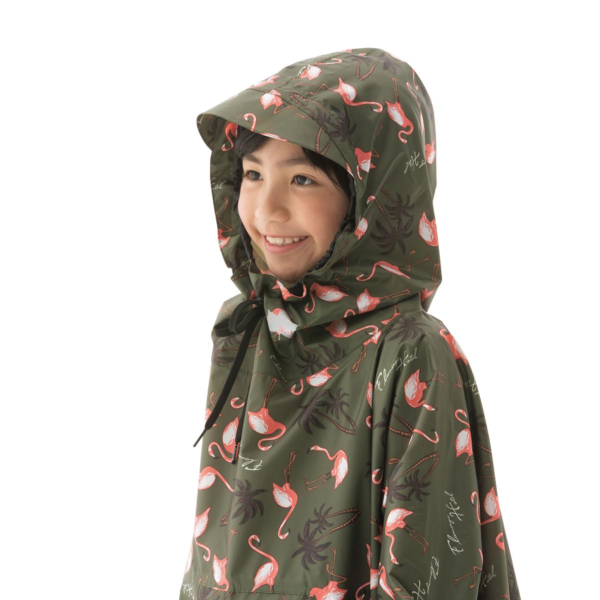LOGOS Memories Rain Poncho for KIDS（Flamingo Hotel） 個人レインウエア