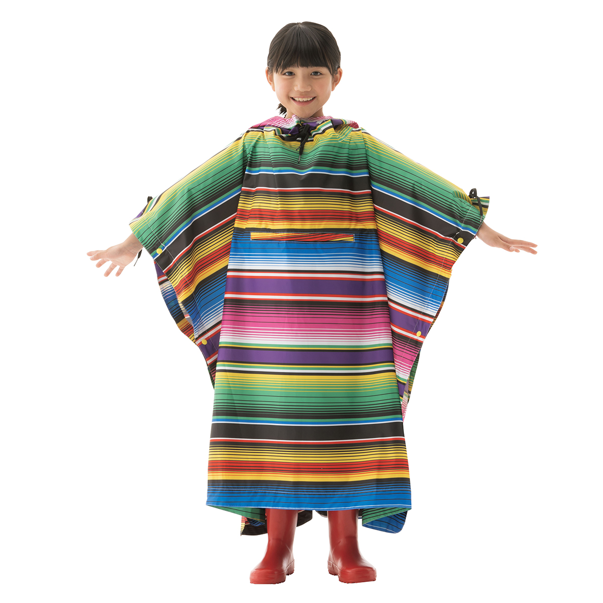 LOGOS Memories Rain Poncho for KIDS（Festival） 個人レインウエア