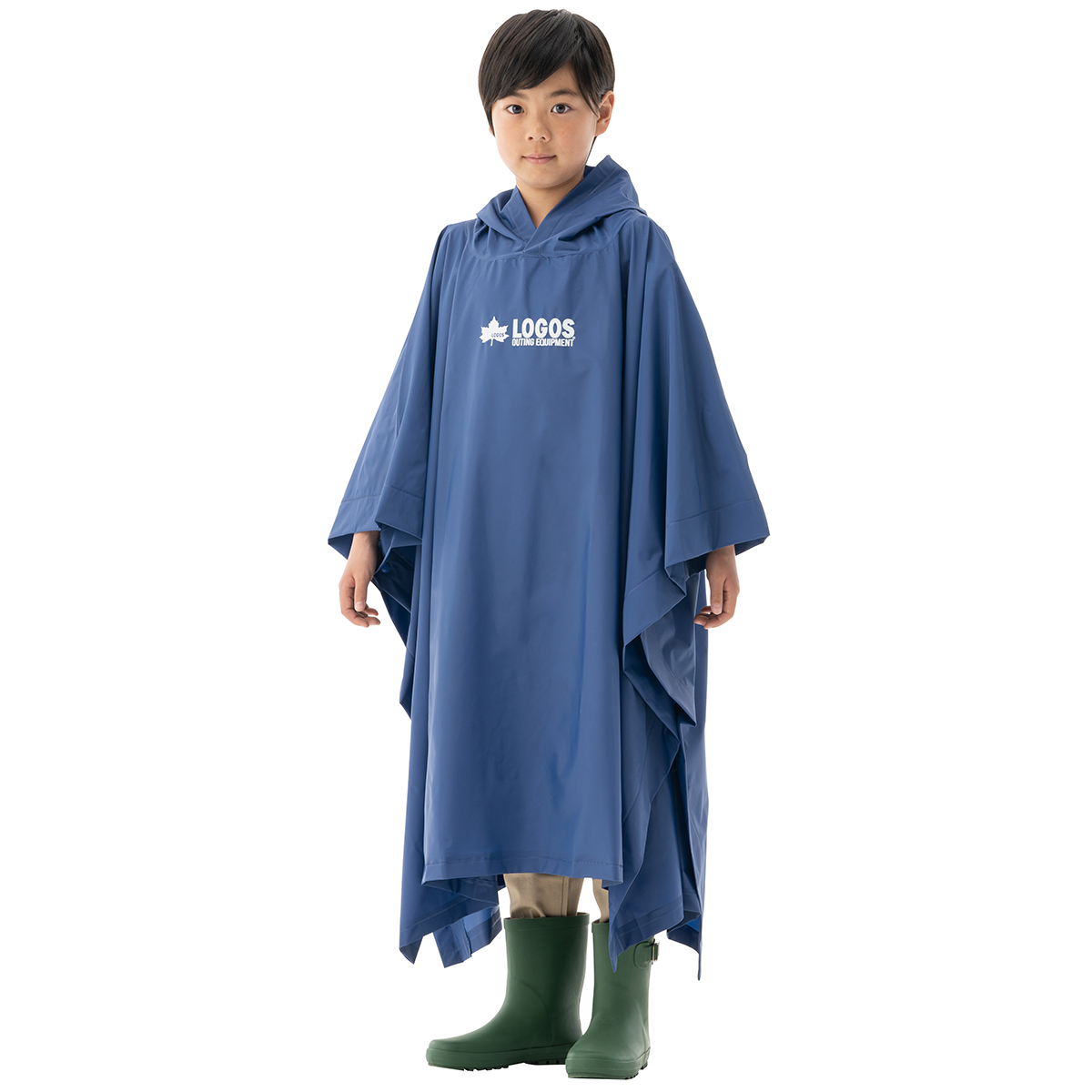 LOGOSジュニアリュックポンチョ 個人レインウエア