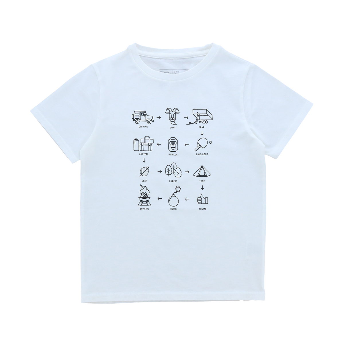 T-B KIDS SHIRITORI BA トップス