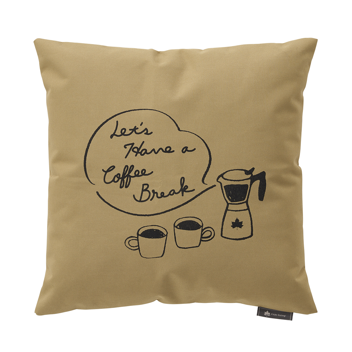 LOGOS Tシャツコラボ クッションカバー プラス COFFEE（杢グレー） 家具