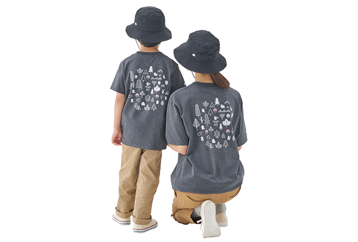 親子でお揃いコーデが可能