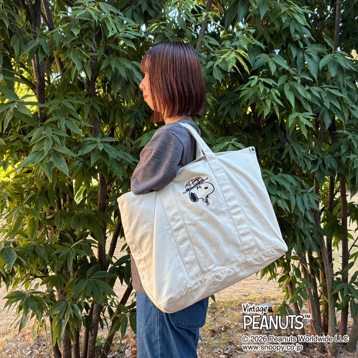 SNOOPY トートバッグ バッグ