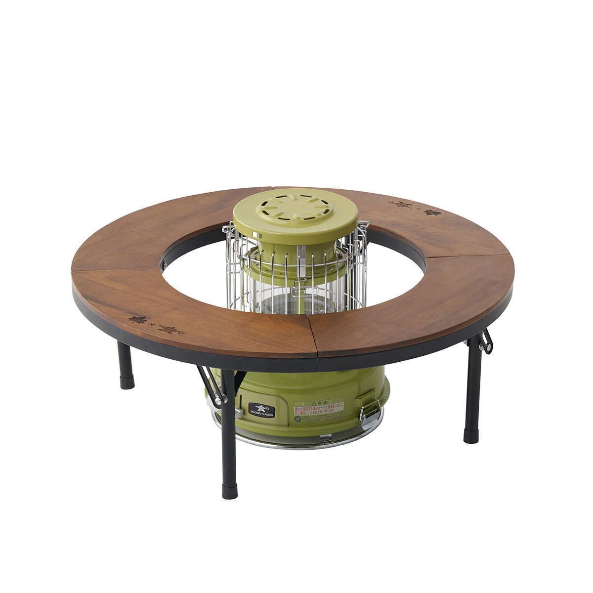 LOGOS×ALADDIN ガスストーブ＋テーブルセット グリル・たき火・キャンドル