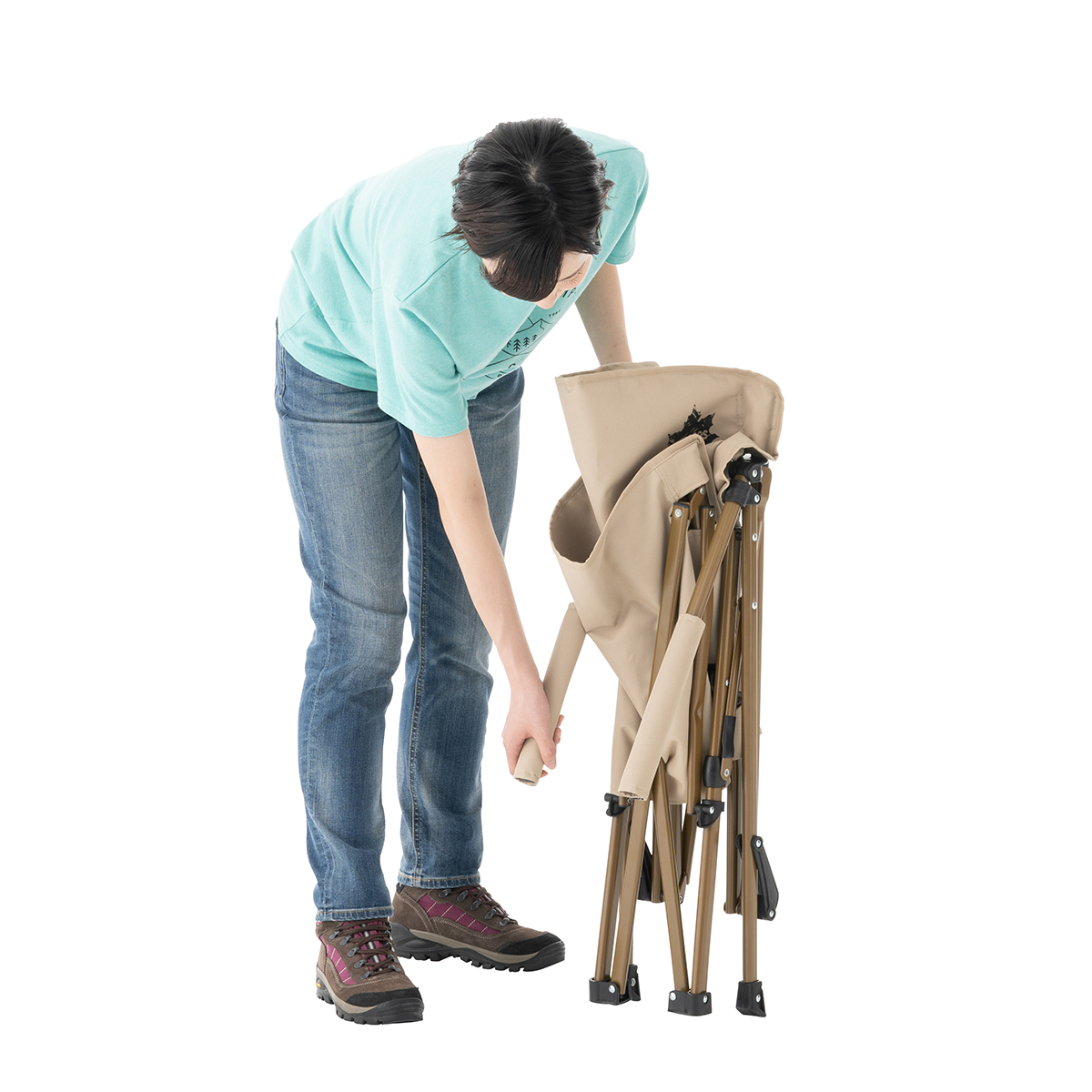 Tradcanvas ポータブルダイニングチェア 2脚セット 家具