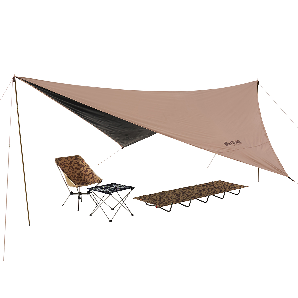 Tradcanvas Q-TOPリバイバルSOLO DOME タープセット テント