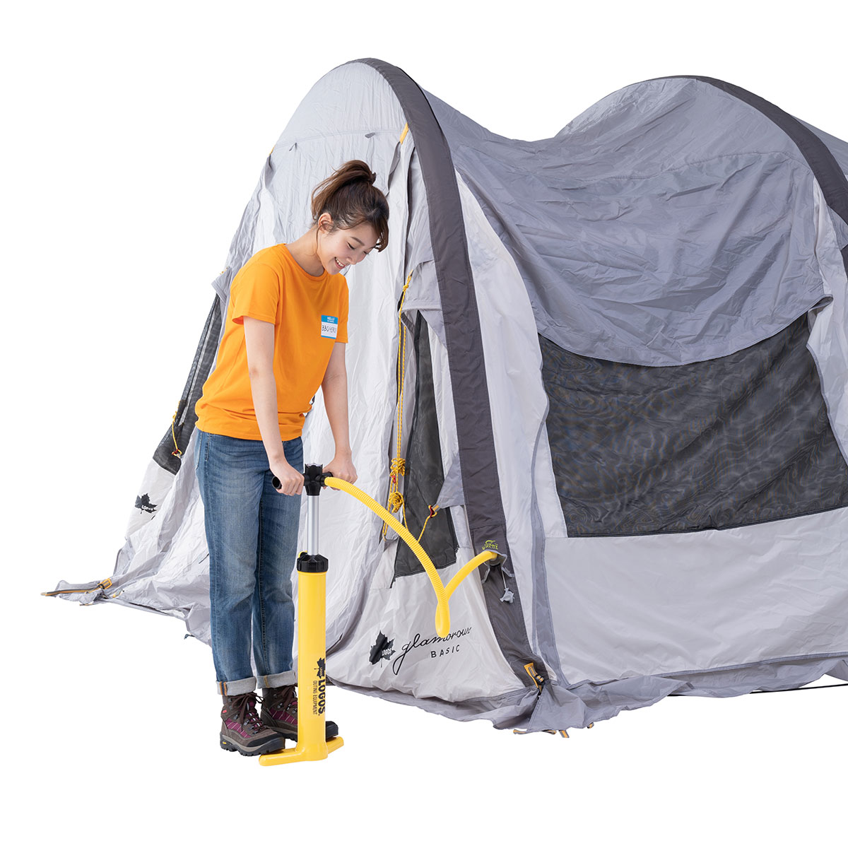 グランベーシック エアマジックトンネル ベンチテーブルセット６ テント