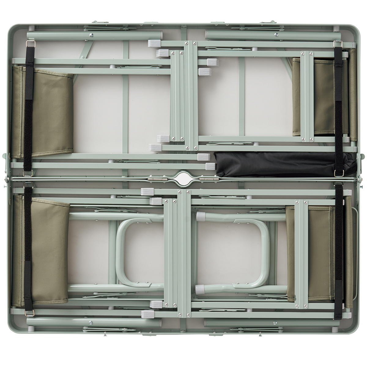 グランベーシック エアマジックトンネル ベンチテーブルセット６ テント