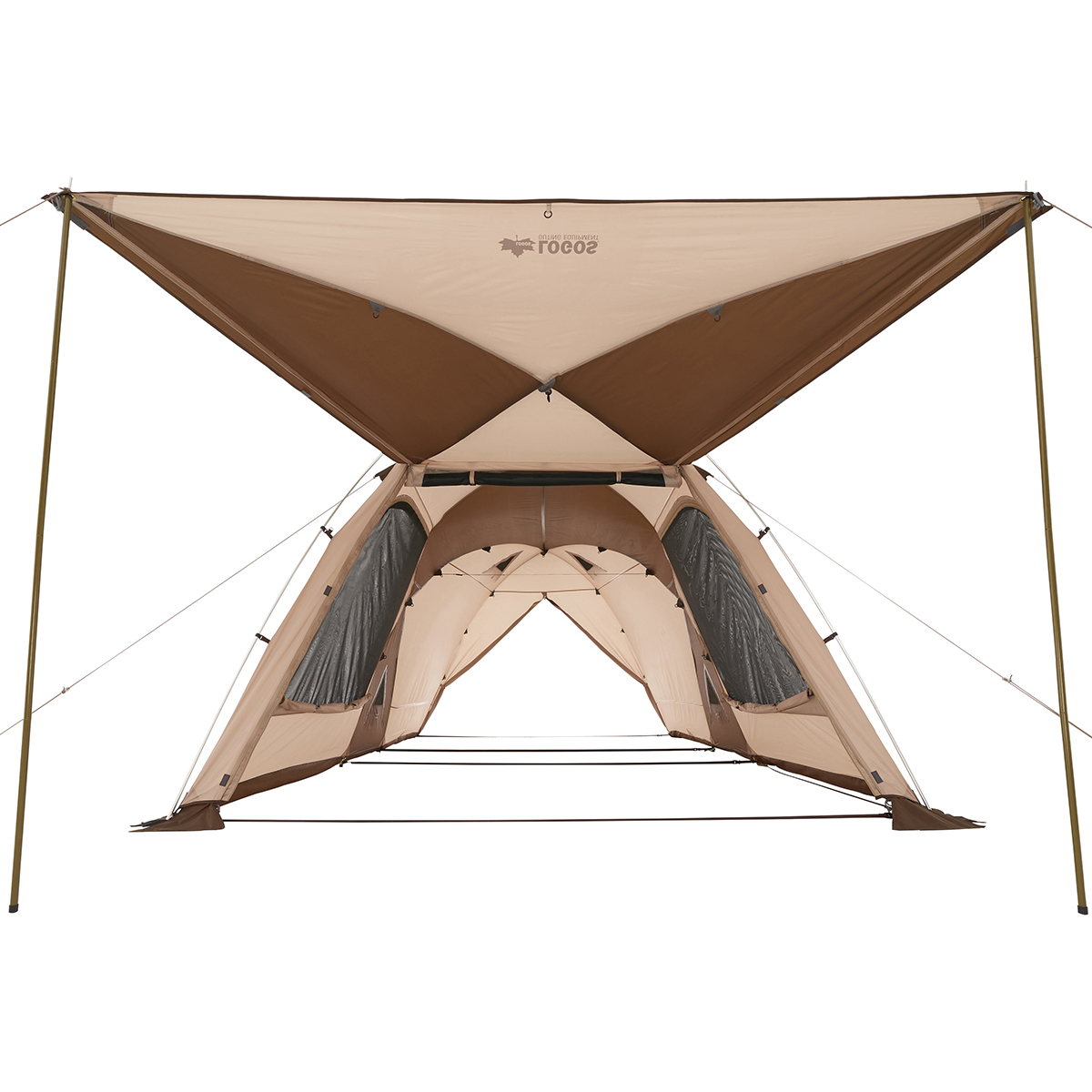 Tradcanvasドゥーブル ベンチテーブルセット４ テント