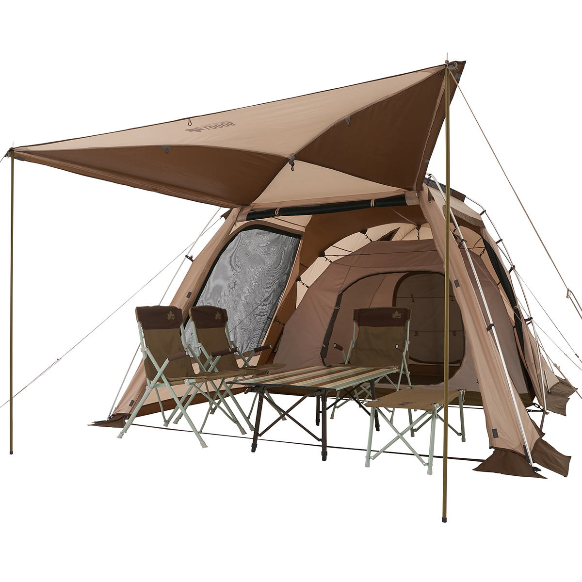 Tradcanvasドゥーブル ラックセット テント