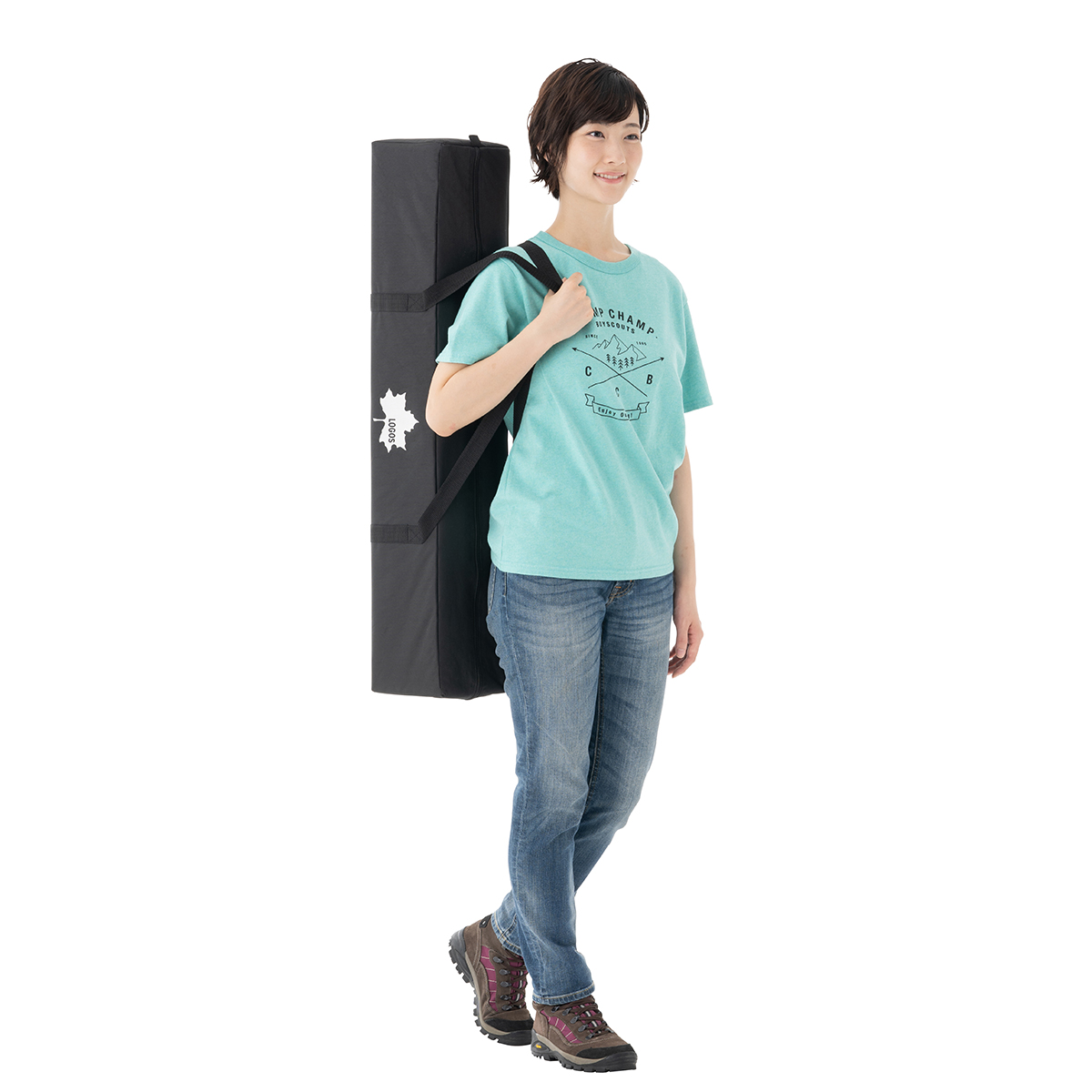 QセットBlackタープ・ポータブル シーリングセット 日/火/風除け