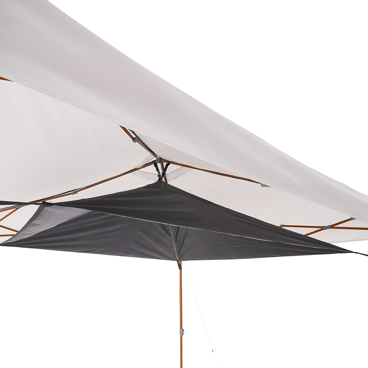 QセットBlackタープ・ポータブル シーリングセット 日/火/風除け