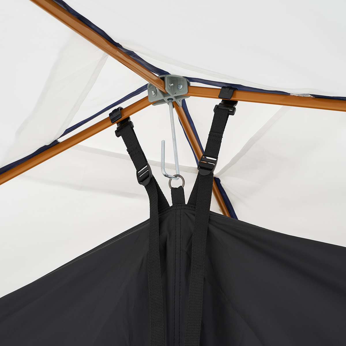 QセットBlackタープ・ポータブル シーリングセット 日/火/風除け