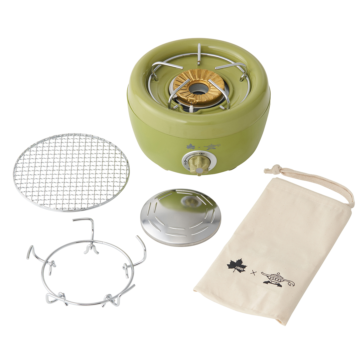 LOGOS×SENGOKU ALADDIN ヒバリン セット グリル・たき火・キャンドル