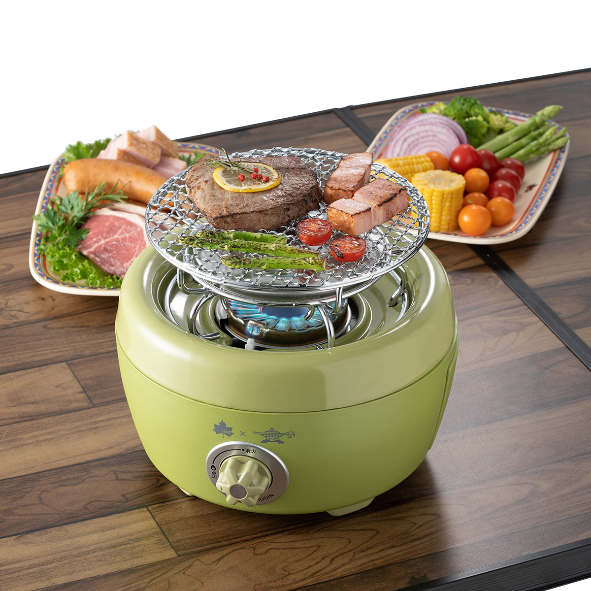 LOGOS×SENGOKU ALADDIN ヒバリン セット グリル・たき火・キャンドル