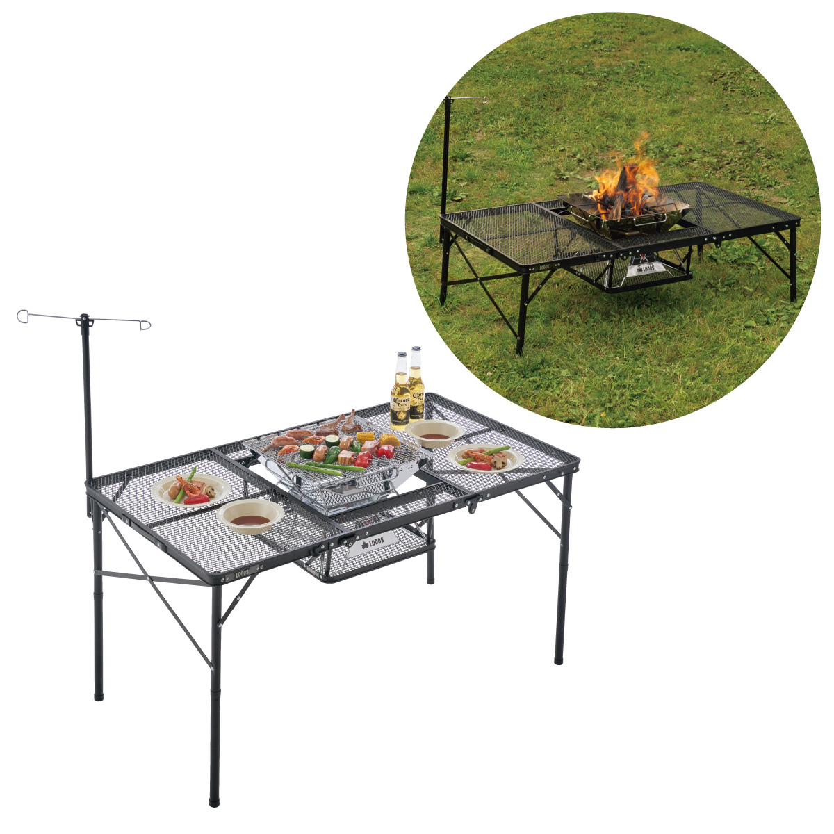 【9月11日販売開始 秋セット】BBQテーブル焚き火セット 家具