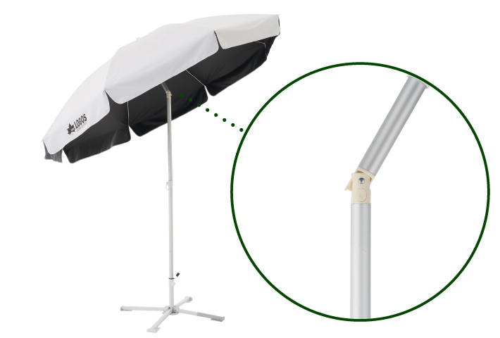 首折れ機能搭載のチルト式＆安定感抜群の極太32mm