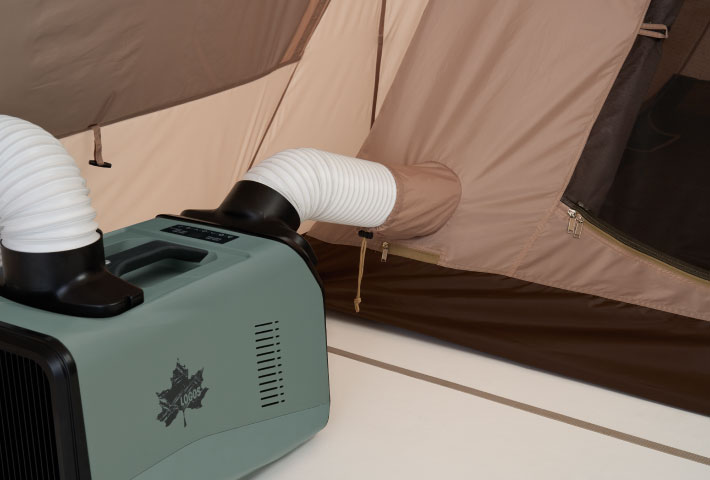 エアコン用ダクト差し込み口付き